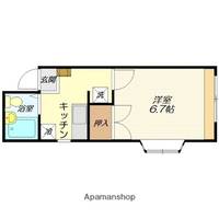 コーポ前田Ⅰ307の間取り