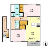 フィオーレ 壱番館の間取り