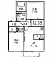 シャンテ小絹の間取り