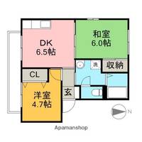フォンテーヌT&H B棟202の間取り