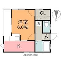 ひまわりコーポ(増築分)203の間取り