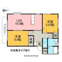 石幸ハイツBの間取り