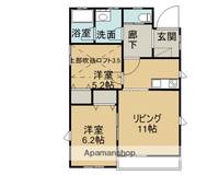 栃木県足利市鹿島町(一戸建)の賃貸物件戸建ての間取り