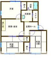 ラフォーレ山川6101の間取り