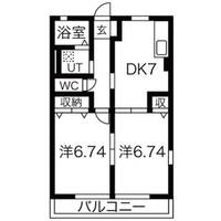 メゾンモテギIV A棟の間取り