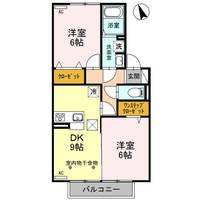 ダイヤモンド Bの間取り