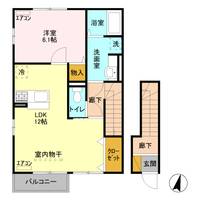 エヌ・ハーレー Bの間取り
