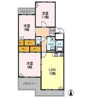 ファランドール井野の間取り