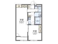 レオパレスアザミの間取り