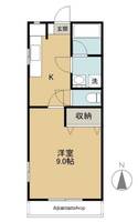 群馬県前橋市下小出町1丁目の賃貸アパート107の間取り
