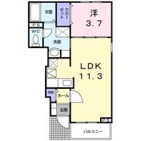 プラージュ Bの間取り