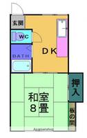 コーポマーブルC206の間取り