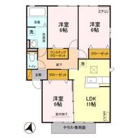 ラ・カサベルデ Bの間取り