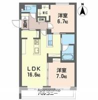 埼玉県さいたま市北区土呂町の賃貸マンションの間取り