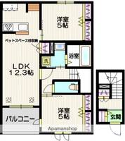 埼玉県さいたま市南区大字太田窪の賃貸マンションの間取り