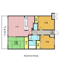 埼玉県戸田市大字新曽の賃貸マンションの間取り