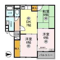 日進セントラルハイツ Cの間取り