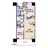 パークホームズ浦和仲町プレイス905号室の間取り