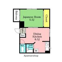 ポプラ第一ビル4ーBの間取り