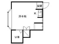 ジュネスカミコ106の間取り