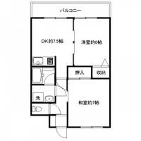 フォンテーヌ・デ・アイラ905号室の間取り