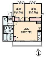 CONTRAIL 1(コントレイル)202号室の間取り