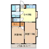 埼玉県狭山市大字水野の賃貸マンションの間取り