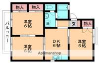 グローリィ弐番館203の間取り