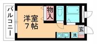 クオーレ若葉209の間取り
