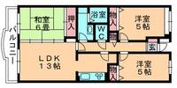 ラフィネ小倉の間取り