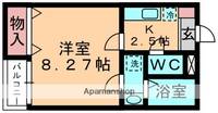 千葉県千葉市中央区道場南2丁目の賃貸アパートの間取り