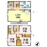 千葉県千葉市若葉区若松町(一戸建)の賃貸物件戸建ての間取り