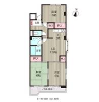 タウンコート丸義の間取り