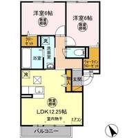 ブランシュール Aの間取り