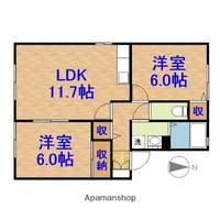 ロイヤルガーデン茂原D103の間取り