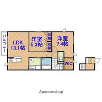 オアシスB棟203の間取り