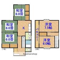 千葉県市原市飯沼(一戸建)の賃貸物件戸建ての間取り