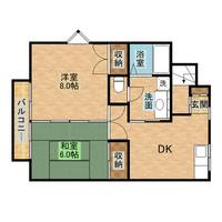 千葉県木更津市新宿の賃貸アパートの間取り