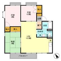 クレスト陽光台 A棟の間取り