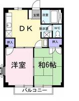 ファーストヒルズB201の間取り