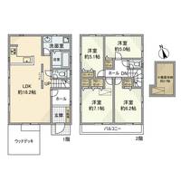 神奈川県川崎市麻生区岡上2丁目(一戸建)の賃貸物件戸建ての間取り