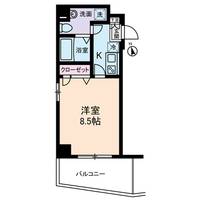 東京都江東区亀戸5丁目の賃貸マンションの間取り