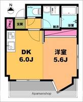 月村マンション№6の間取り