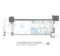 ZOOM秋葉原EASTの間取り