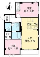 仮称エルキュ—ル東品川(NEARLY ZEH)103号室の間取り