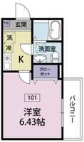 アジュール清瀬の間取り
