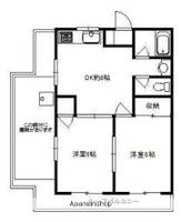 東京都三鷹市下連雀1丁目の賃貸マンションの間取り