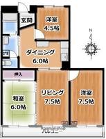 東京都杉並区高井戸西1丁目の賃貸マンションの間取り