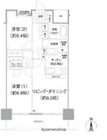 東京都武蔵野市境1丁目の賃貸マンションの間取り