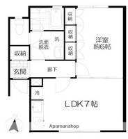 東京都三鷹市下連雀9丁目の賃貸テラスハウスの間取り